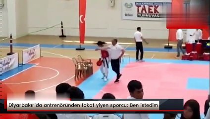 Antrenöründen tokat yiyen kızdan akılalmaz açıklama! "Hocama beni tokatla dedim"