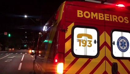 Homem sofre queda no Centro e fica com ferimentos na face