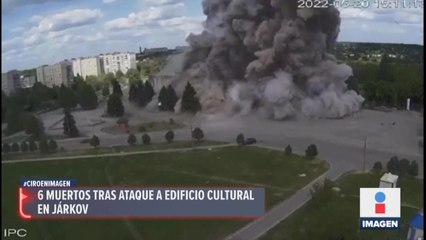 Rusia ataca con misil Casa de la Cultura en Járkov; hay seis muertos