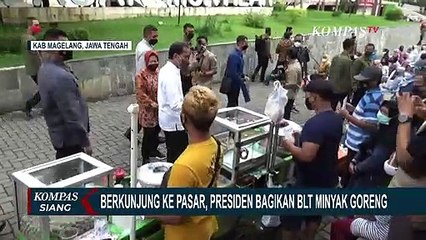 Presiden Bagi-bagi BLT di Pasar Muntilan Magelang, Imbau Masyarakat Pakai Uang Sesuai Kebutuhan