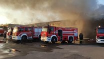 Casei Gerola (PV) - Incendio in capannone stoccaggio rifiuti (21.05.22)