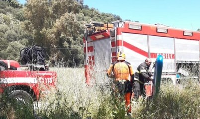 Santa Maria Coghinas (SS) - Soccorsi padre e figlia bloccati in un torrente (21.05.22)