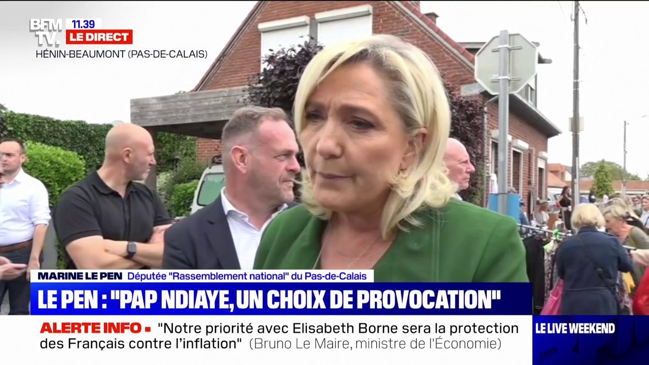 "Pour l'instant le pouvoir d'achat n'a pas été la priorité du gouvernement, qui n'a rien fait depuis un mois", s'indigne Marine le Pen