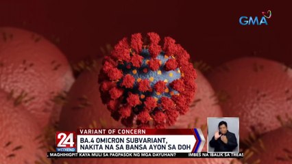 BA.4 Omicron subvariant, nakita na sa bansa ayon sa DOH | 24 Oras Weekend