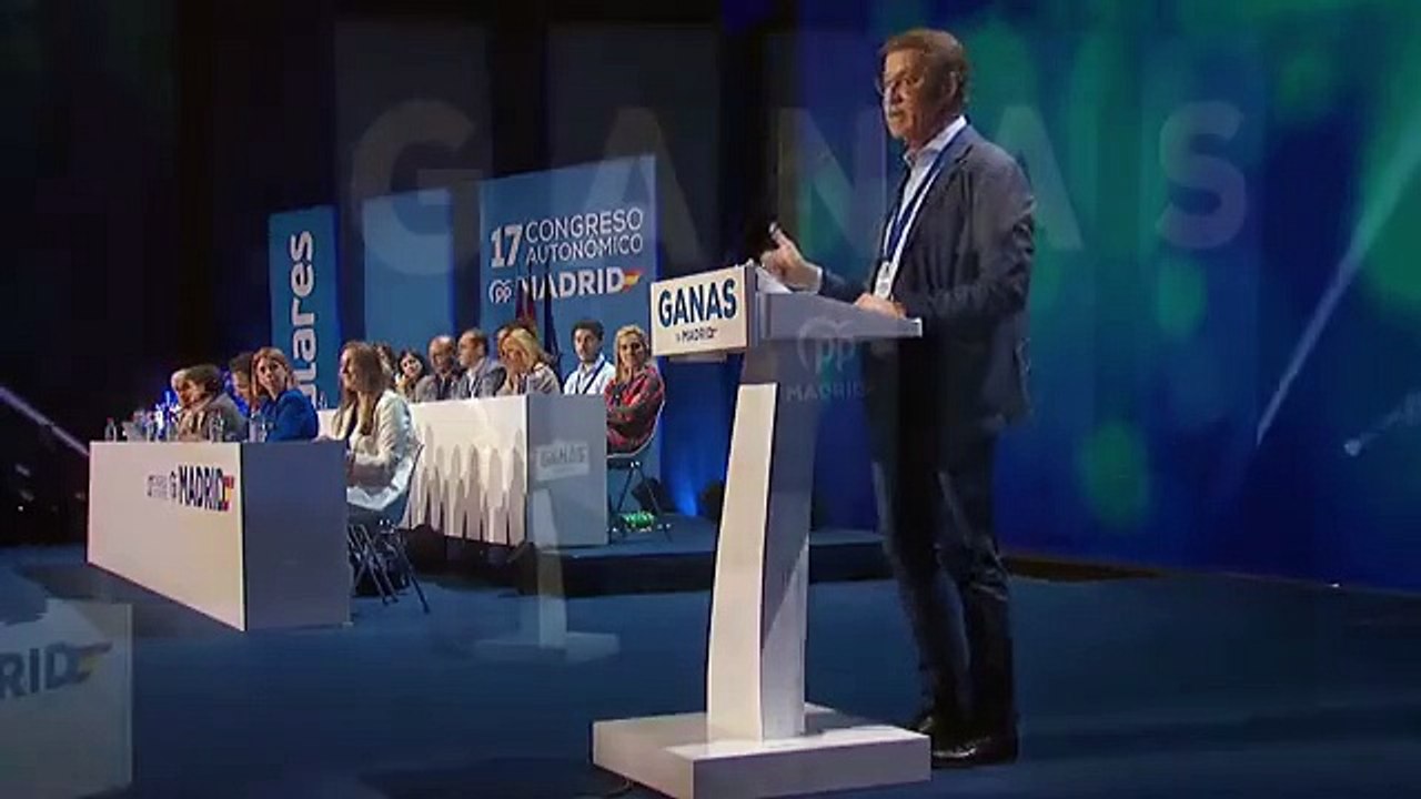 Feijóo, en el Congreso del PP de Madrid
