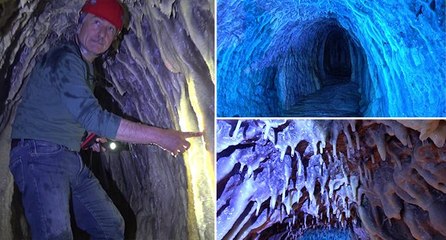 Profesör gizemli mağaraya böyle girdi: İnanılmaz!