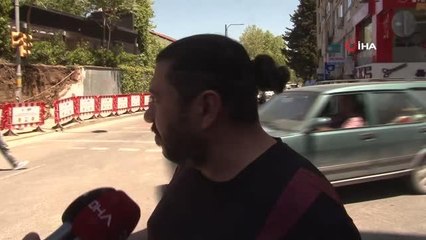Beşiktaş'ta çöken duvarın bulunduğu caddede yaşayanlar konuştu: "Bomba patlar gibi bir ses geldi"