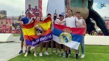 La afición del Real Madrid ya vive la final de la Euroliga en Belgrado