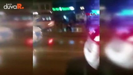 Kavgayı ayırırken taksisi çalındı, hırsız çaldığı arabayla kaza yaptı