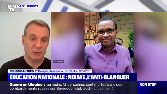 Pap Ndiaye à l'Éducation: C'est un bon message quand un spécialiste se retrouve aux commandes d'un ministère , affirme Bruno Cautrès, politologue