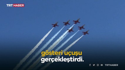 Türk Yıldızları Erzincan'da gösteri uçuşu gerçekleştirdi