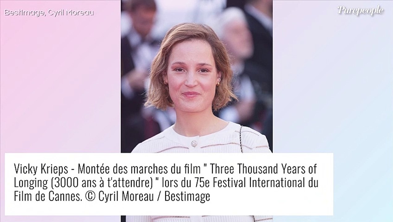 "Un joli moment" : Vicky Krieps, dernière compagne de Gaspard Ulliel, émue à Cannes