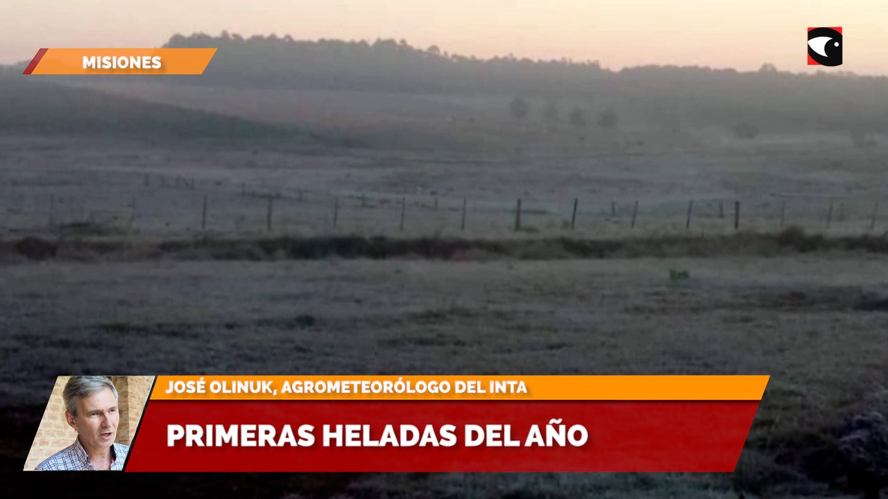 Primeras heladas del año en Misiones