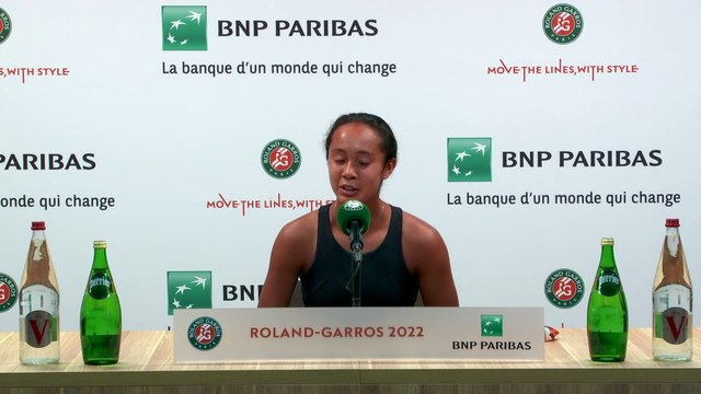 Roland-Garros 2022 - Leylah Fernandez : Kristina Mladenovic, c'est une bonne joueuse, elle a fait de bons résultats ici, à Roland-Garros, cela ne va pas être facile