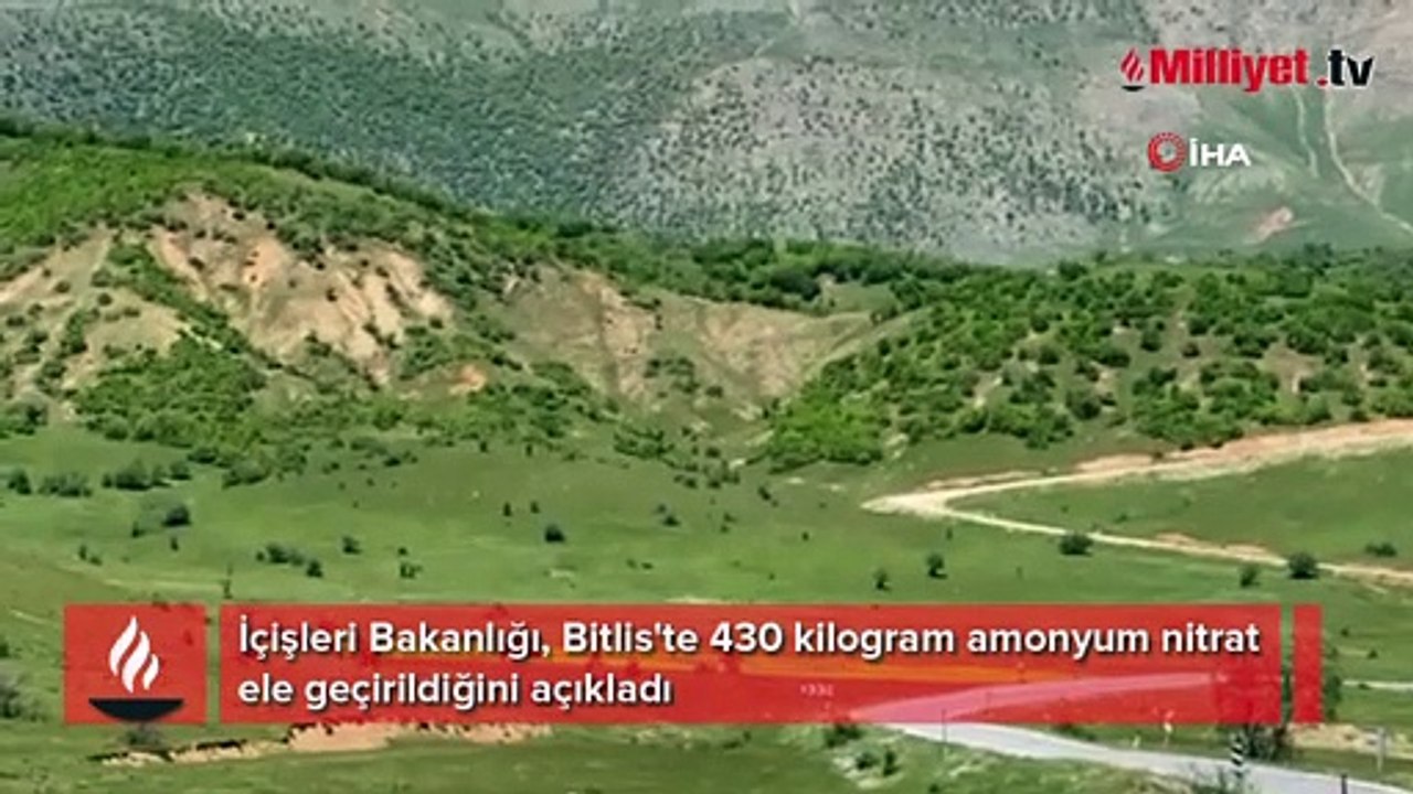 Bitlis'te 430 kilogram amonyum nitrat ele geçirildi