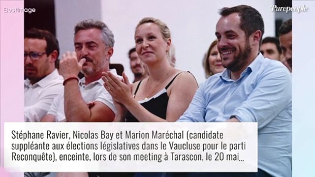 Marion Maréchal enceinte : son baby bump bien visible en plein meeting