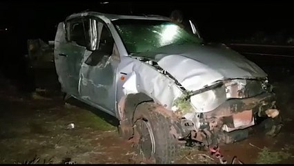 Motorista sofre mal súbito e capota camionete na PR-180 nas proximidades de Rio do Salto