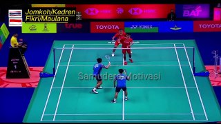 Fikri / Maulana vs  Jomkoh / Kedren | Thailand Open 2022 | Badminton
