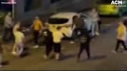 Wild scenes break out on Newcastle's Hunter Street | May 22, 2022 | Newcastle Herald