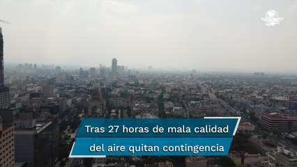 Suspenden contingencia ambiental en el Valle de México