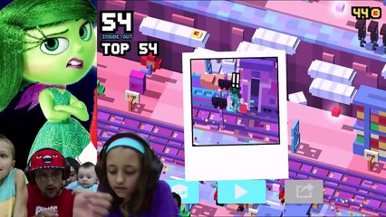 FGTEEV plays DISNEY CROSSY ROAD #9 _ ANGRY BIRDS ACTION + MARVEL DEADPOOL w_ M&M'S Ouch MashUp Fun!