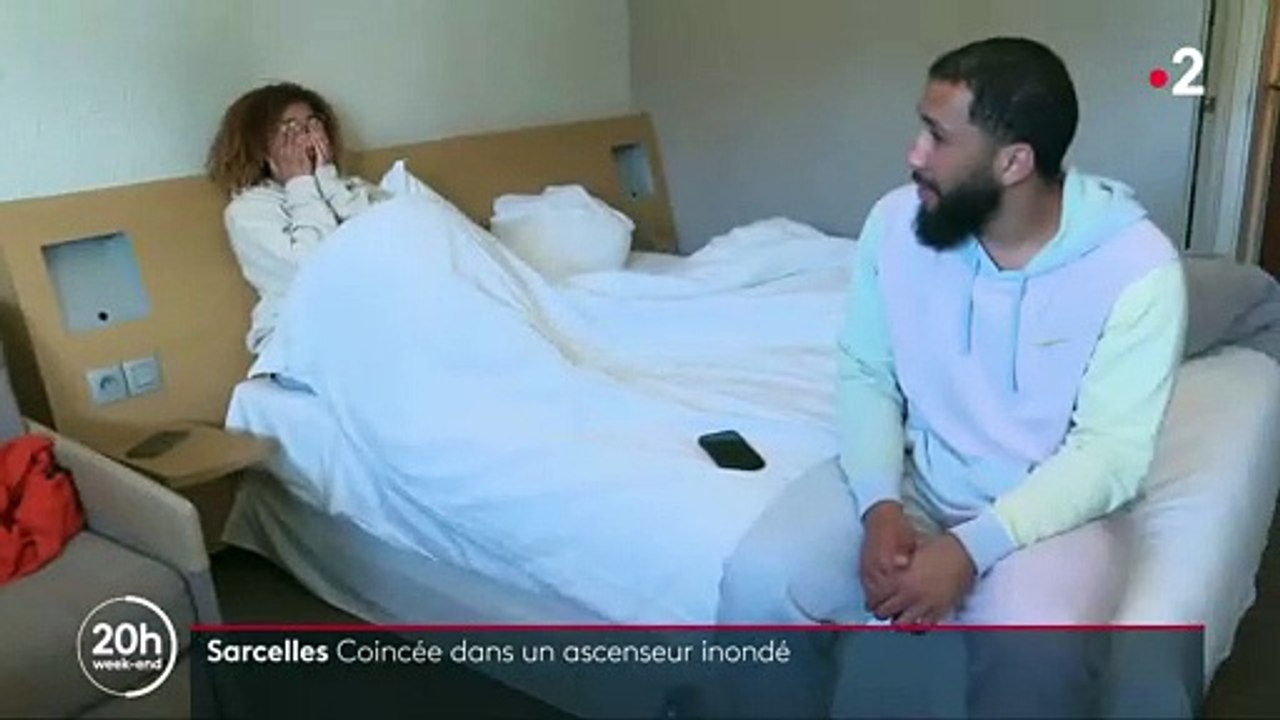 Sarcelles : Les images incroyables d une jeune fille qui s’est retrouvée bloquée dans un ascenseur qui se rempli d’eau et sauvée en catastrophe