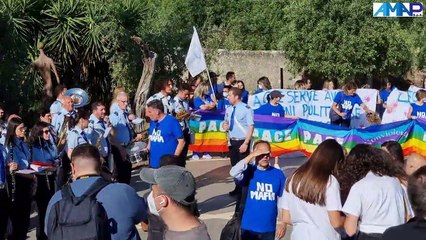 Ritinteggiata la scritta "No Mafia" sulla casina di Capaci