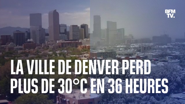 États-Unis: Denver passe de 32°C à -1°C en 36 heures et se recouvre d'un manteau neigeux