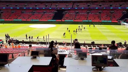 Littlehampton players' Wembley warm-up
