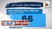 66 na indibidwal, arestado sa anti-illegal drug operations ng mga awtoridad