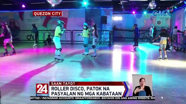 Roller Disco, patok na pasyalan ng mga kabataan | 24 Oras Weekend