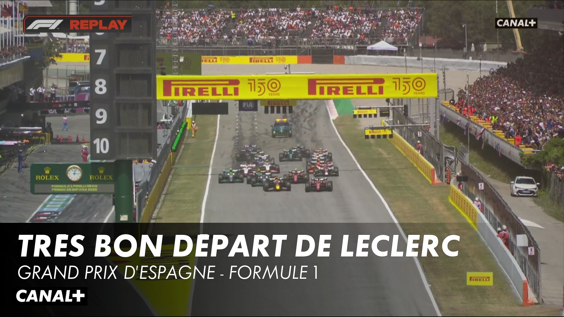Le replay du départ - Grand Prix d'Espagne - F1 - Vidéo Dailymotion