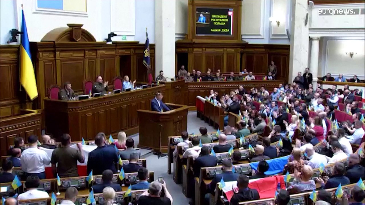 Polens Präsident Duda in Kiew 'auf der Seite der Ukraine'
