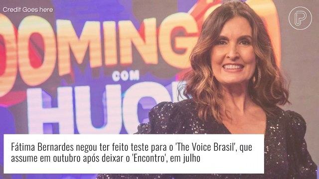 Fátima Bernardes nega gravação do 'The Voice' e cita família e câncer ao explicar saída do 'Encontro'