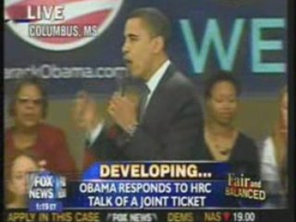 Obama responds the the Vice President offer