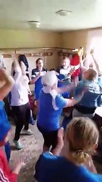 Célébration Victoire ! ES Tourville / Olympique Pavilly (championnat R2F le 22/05/2022)