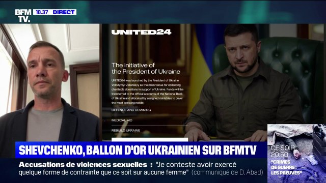 Reconstruction de l'Ukraine: Nous avons récolté 36 millions , annonce Andriy Shevchenko