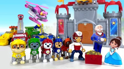 Paw Patrol Rescue Knights : Pups Save a Baby Dragon || Keith's Toy Box