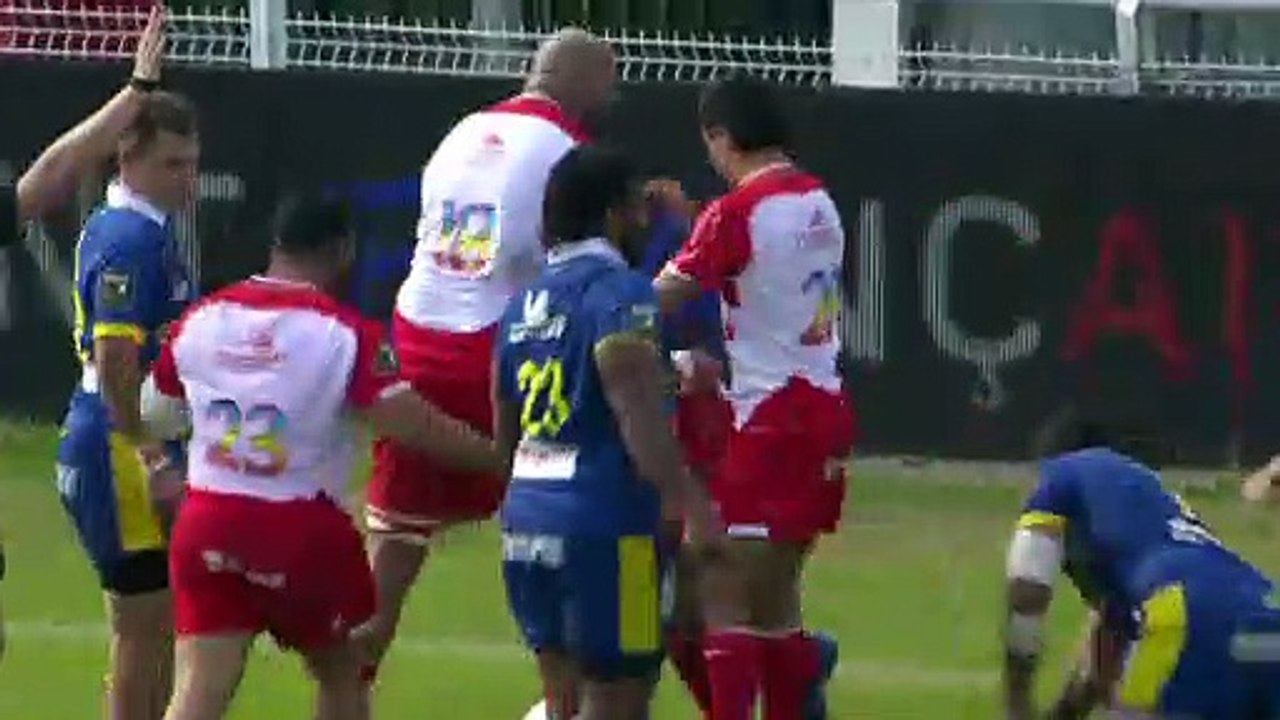 TOP 14 - Essai de Vakhtangi AKHOBADZE (BO) - Biarritz Olympique - ASM Clermont - Saison 2021/2022