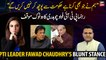 PTI leader Fawad Chaudhry's blunt stance