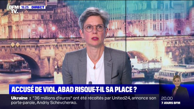 Sandrine Rousseau: Damien Abad ne peut pas être membre d'un gouvernement à cause des accusations de viols portées contre lui