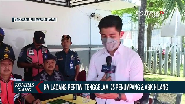 KM Ladang Pertiwi Tenggelam, Tim Basarnas Lakukan Pencarian Korban Hilang Via Udara