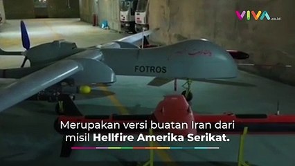 Penampakan 100 Drone Iran yang Ngumpet di Bawah Pegunungan
