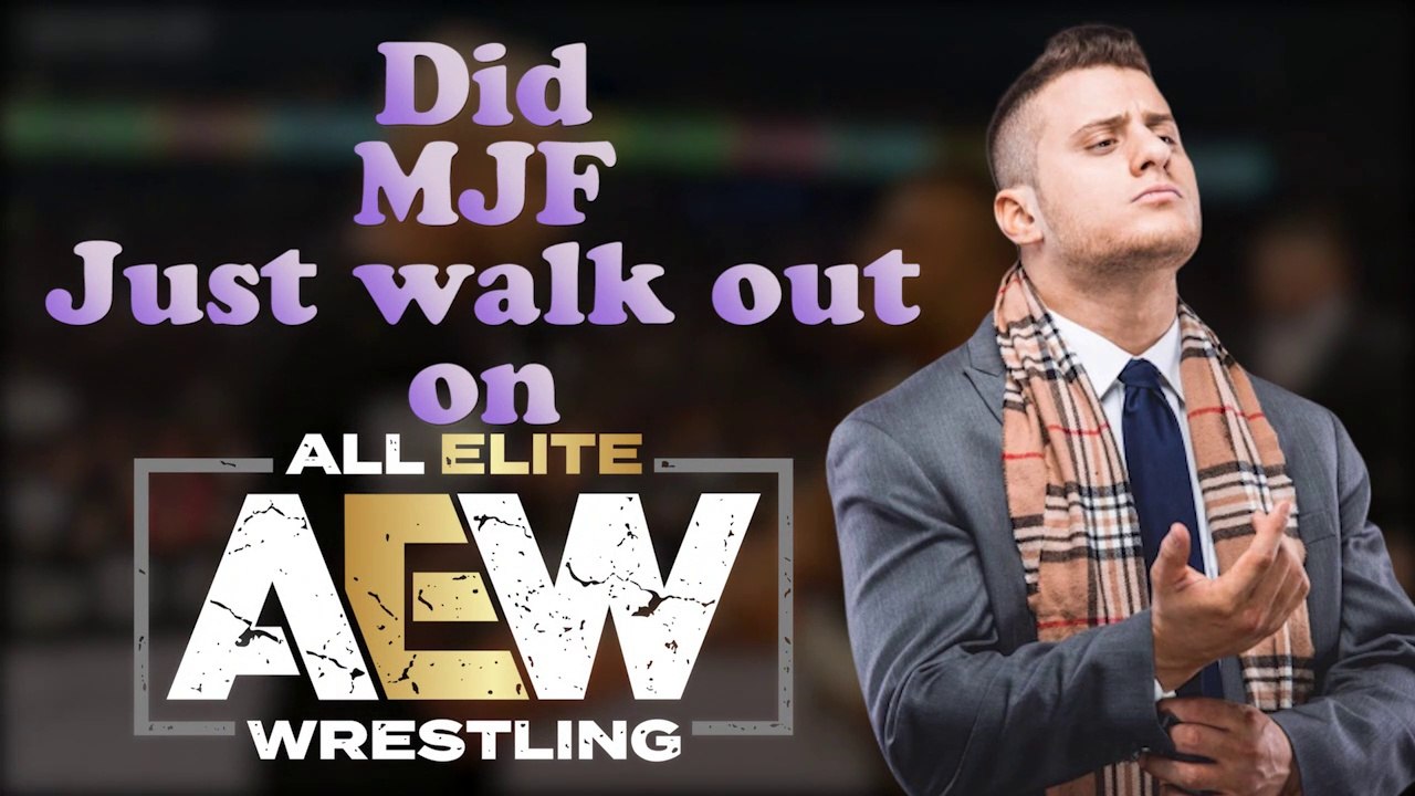 Did MJF just WALK OUT on AEW before Double or Nothing??!