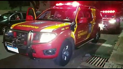 Mulher fica gravemente ferida em acidente na Rua São Paulo, em Cascavel