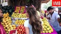 Poonam Pandey is seen on the streets of Mumbai, buying fruits, has a lot of Masti