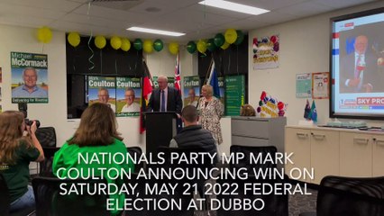 Nationals Party MP Mark Coulton wins Parkes for sixth time