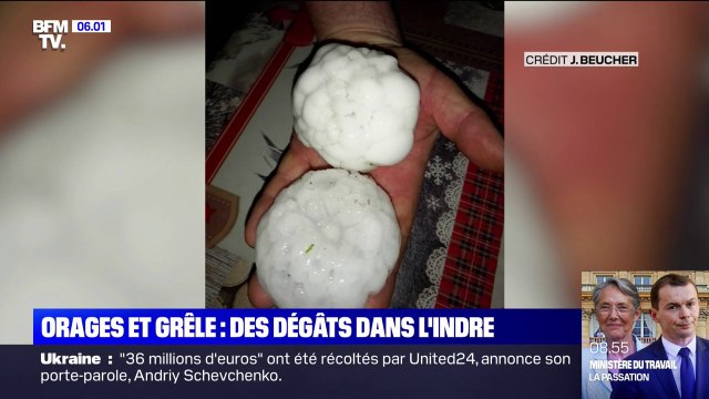 Orages et grêle: les images des dégâts dans l'Indre et la Vienne