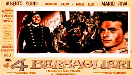 I 4 BERSAGLIERI Tripoli bel suol d'amore Film Alberto SORDI 1954  (2 Tempo) i quattro bersaglieri