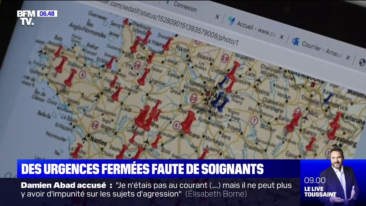 Hôpitaux: une centaine de services d'urgence totalement ou partiellement fermés à cause du manque de personnel